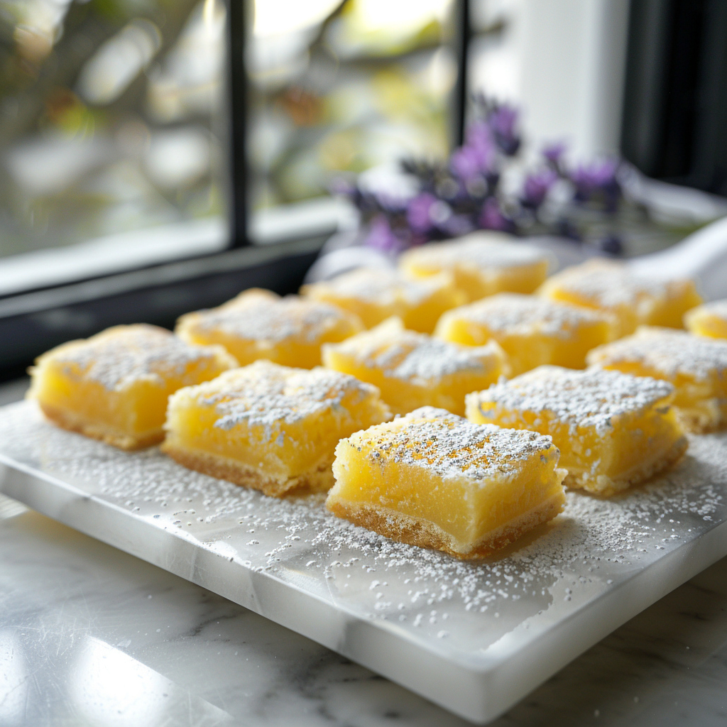 Lemon Lavender Bars